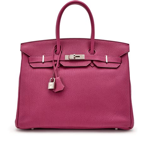 Hermès Tosca Clemence Birkin 35 Palladium Hardware, 2011 